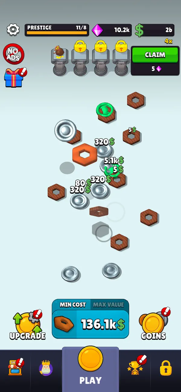 Coin Flip Master iOS Mod IPA screenshot 2 - iOS game interface