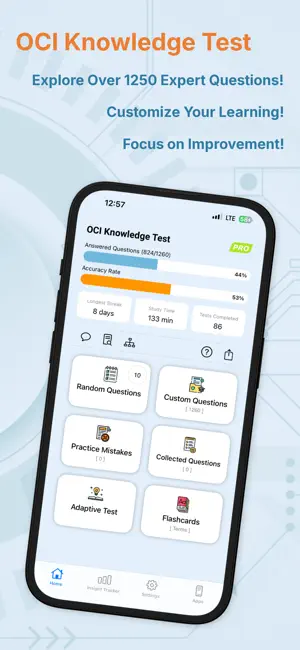 OCI Knowledge Test screenshot 1