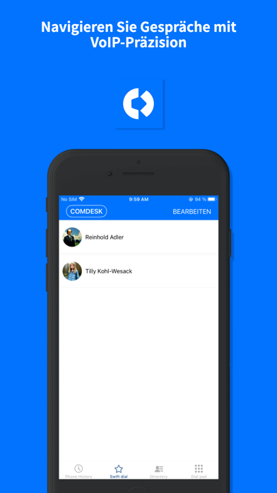 Comdesk Softphone Screenshot