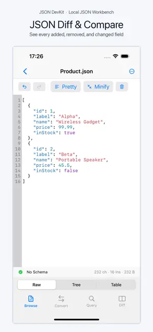 JSON DevKit Editor screenshot 2