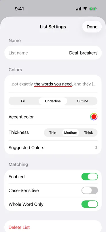 FOCO: Word Highlighter screenshot 2 of 5