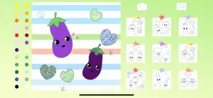 Vegetable Coloring Kid Toddler screenshot #2 for iPhone