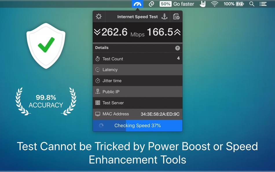 #1. Internet Speed Test: Speedio (macOS) 게시자: AppYogi Software