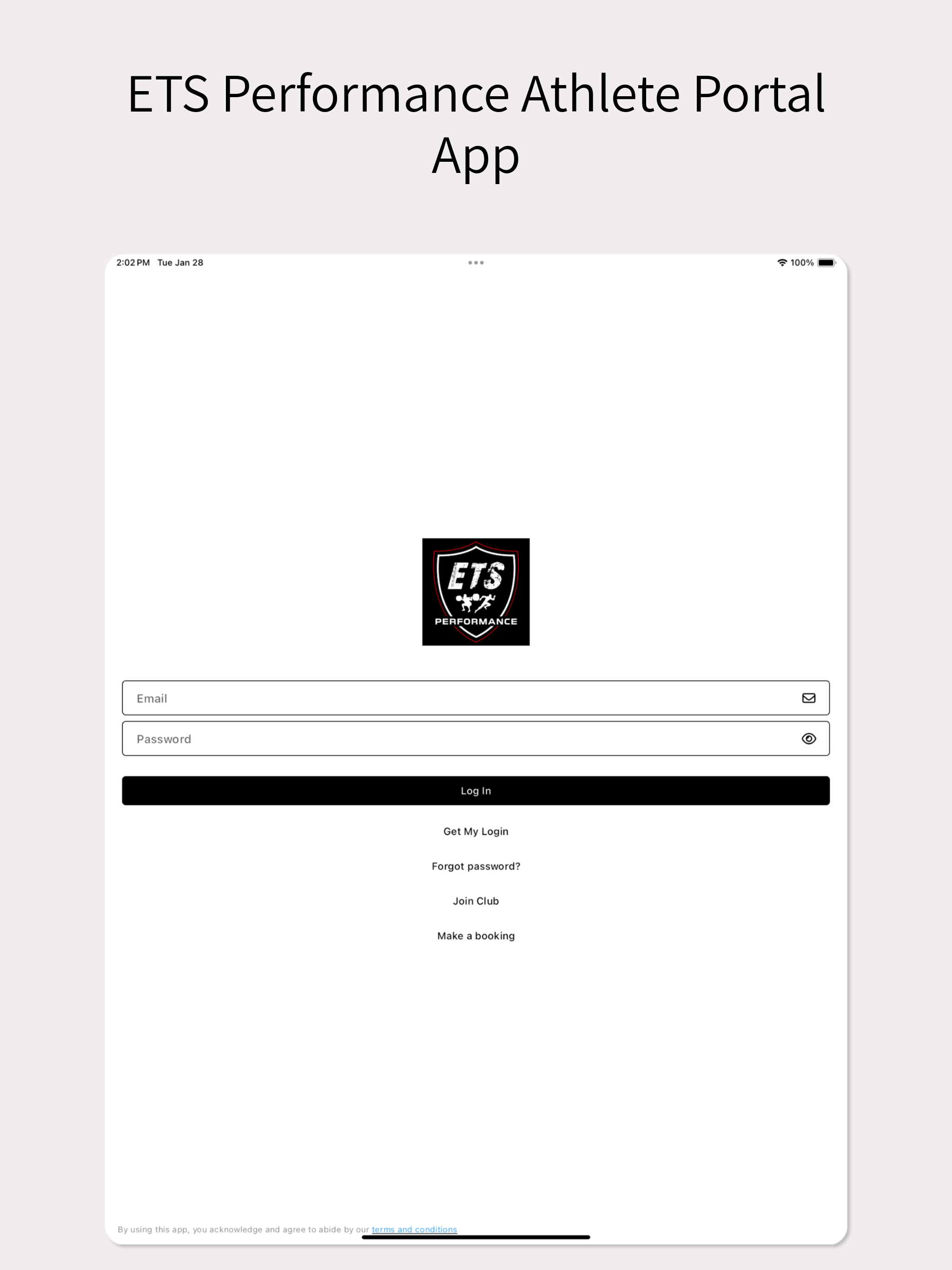 ETS Performance Athlete Portal