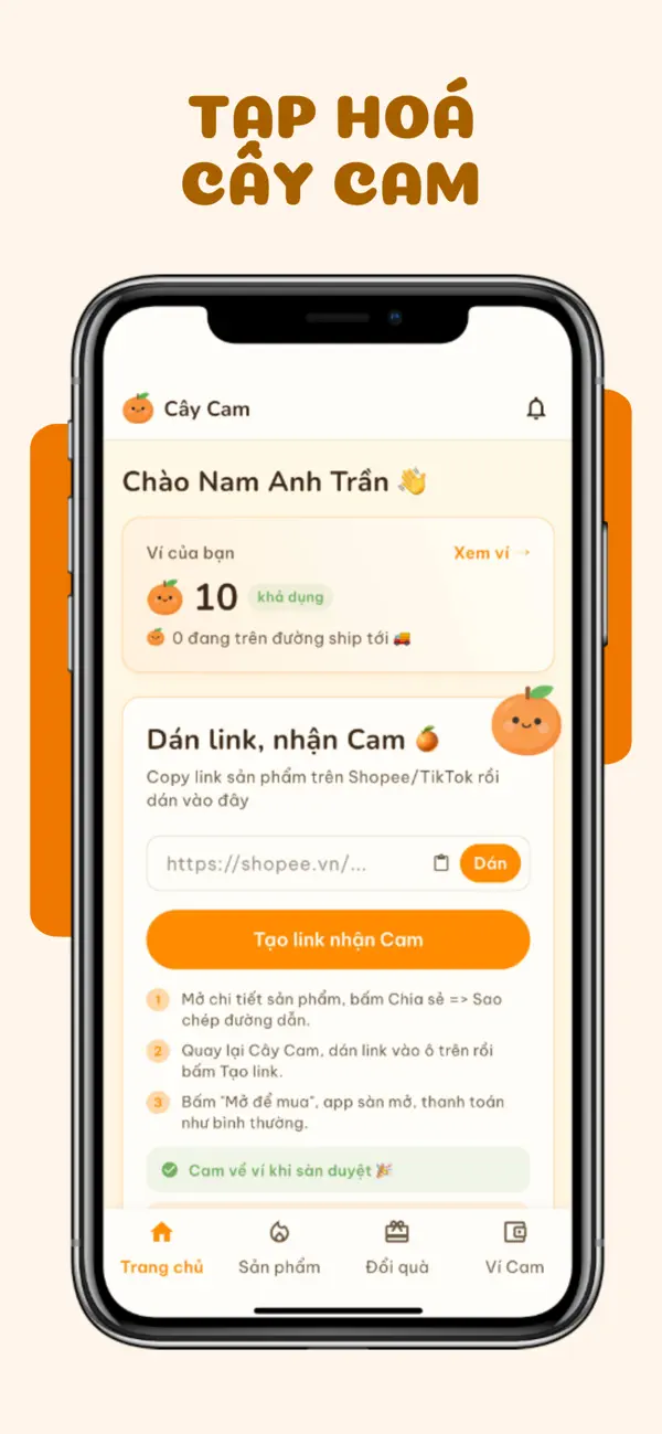 Screenshot #1 pour Tạp Hoá Cây Cam