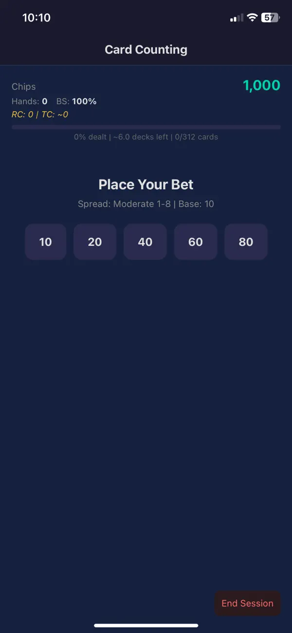 #1. Blackjack Sharp Trainer (iOS) Przez: Dacite Dev LLC