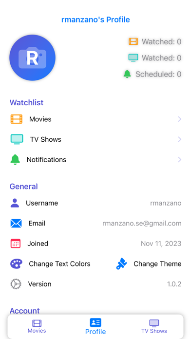 Watchlistr Screenshot