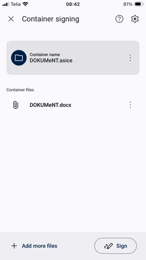 RIA DigiDoc screenshot 2
