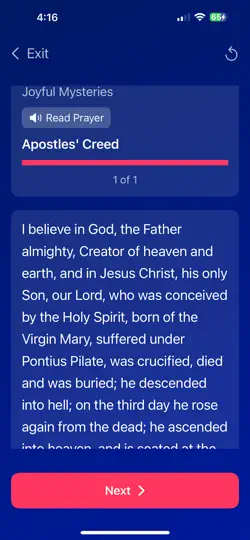 Holy Rosary Teacher iPhone Screenshot 2