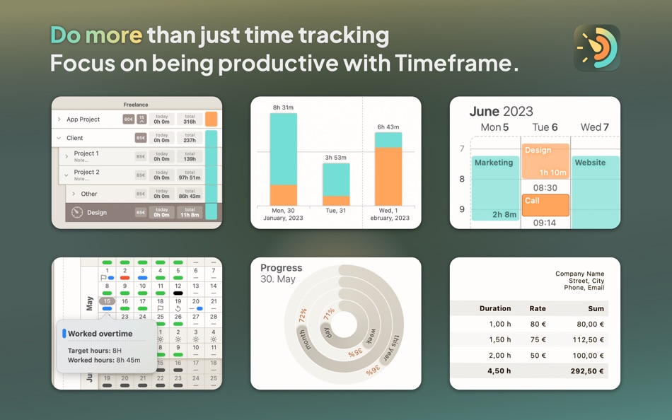 #8. Timeframe | Time Tracking (macOS) 来自: Niko Kramer