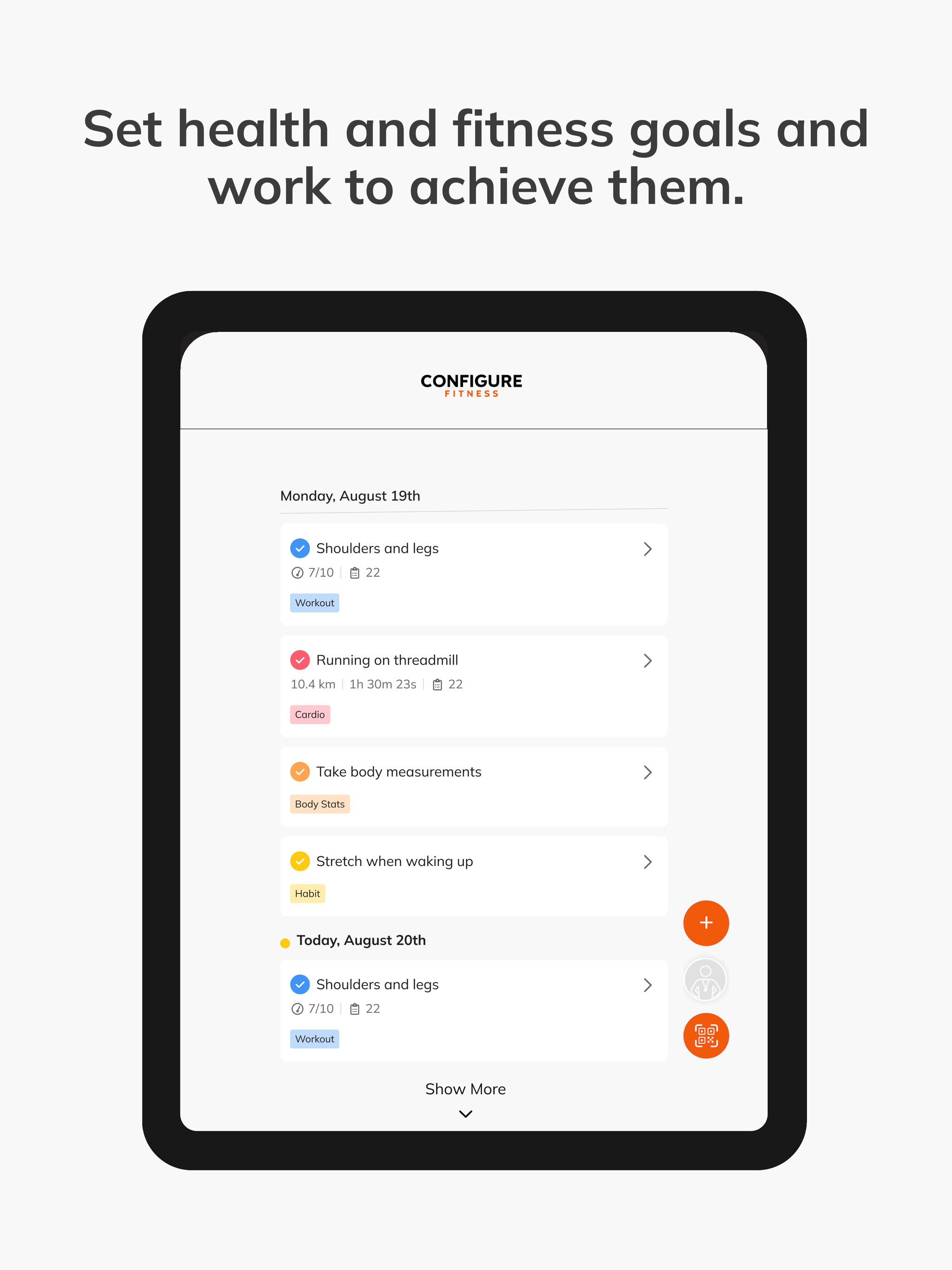Configure Fitness