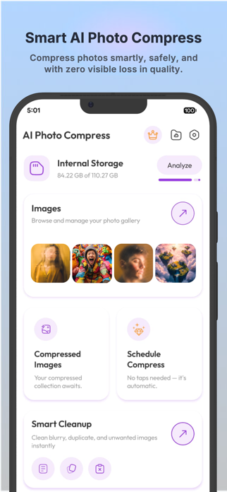 AI Photo Compressor: Cleanup Screenshot 2 of 6