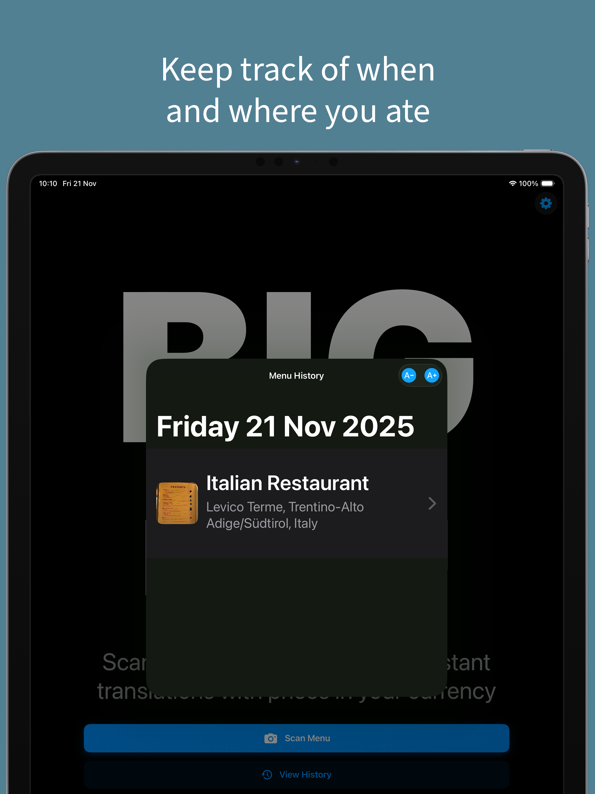 BigMenu: Translate & Magnify screenshot 7