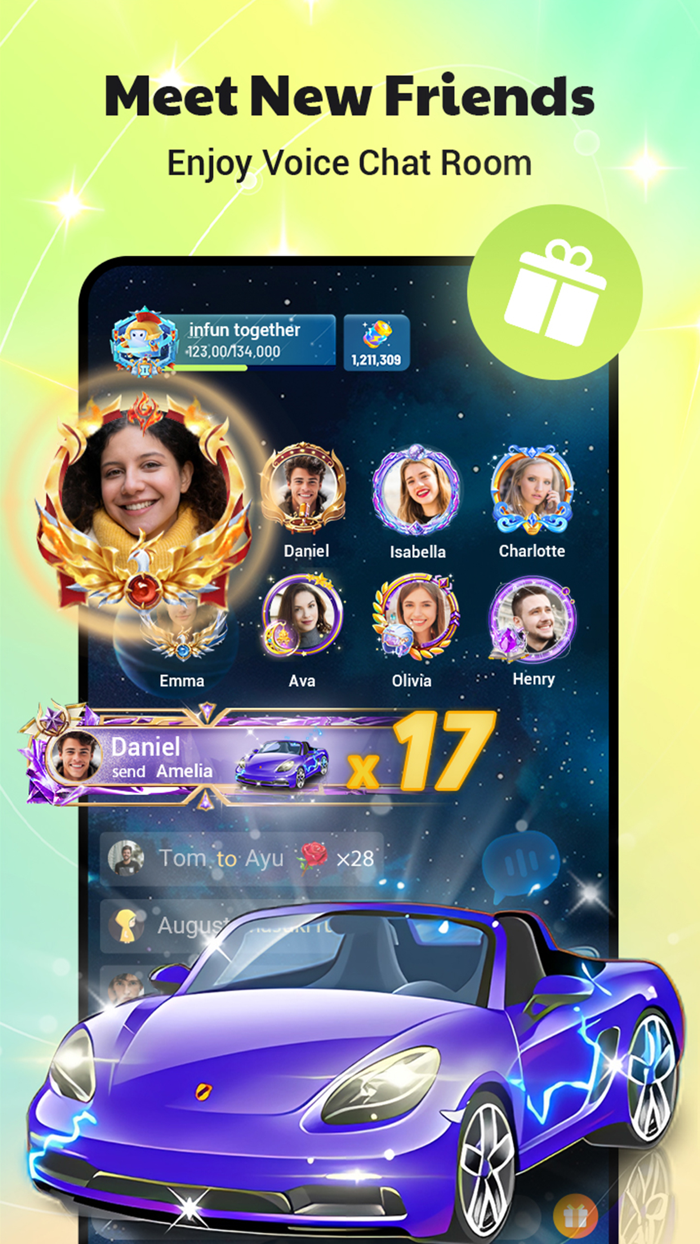 infun Group Voice Chat Rooms