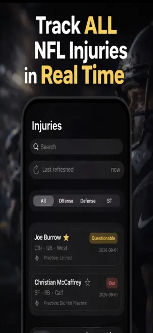 Injury Report screenshot 2