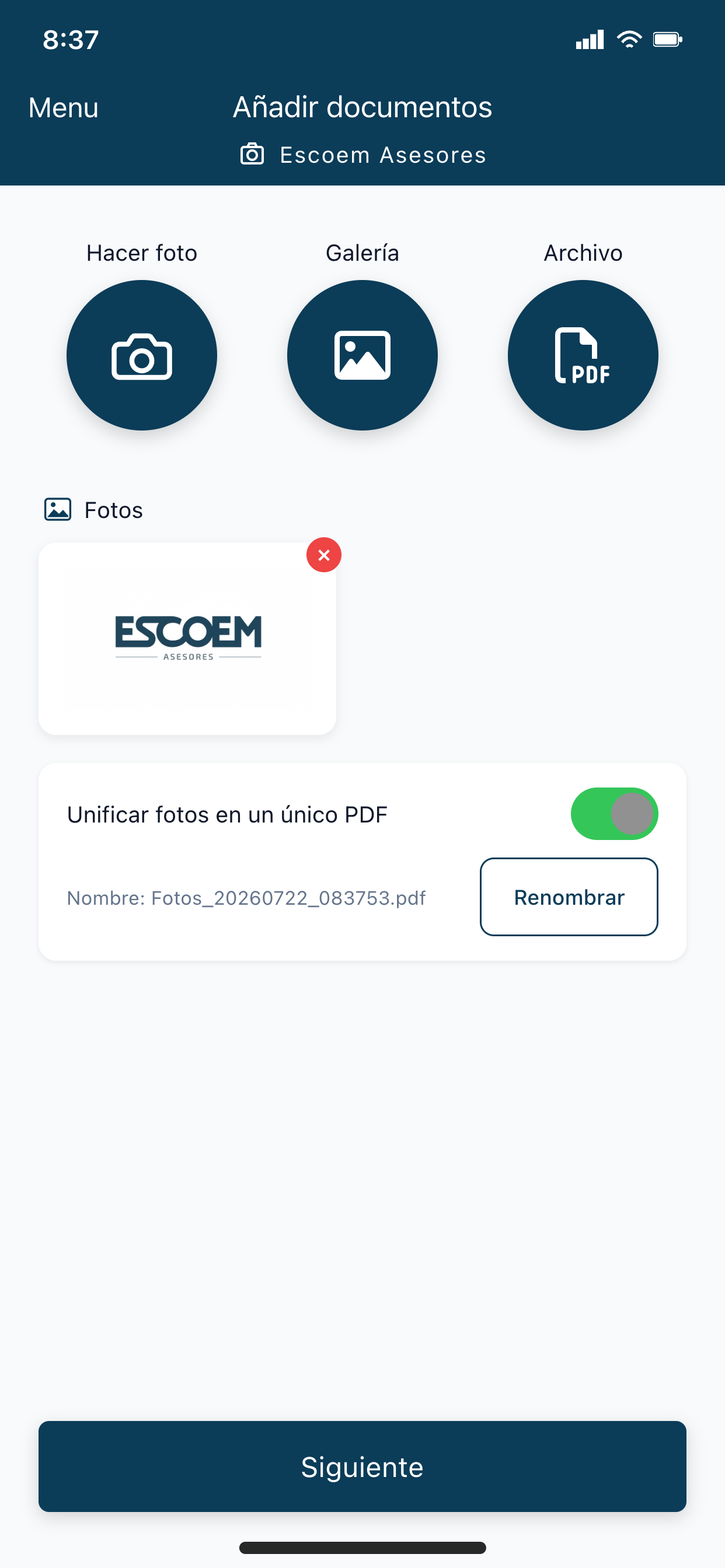 Escoem Asesores screenshot 4