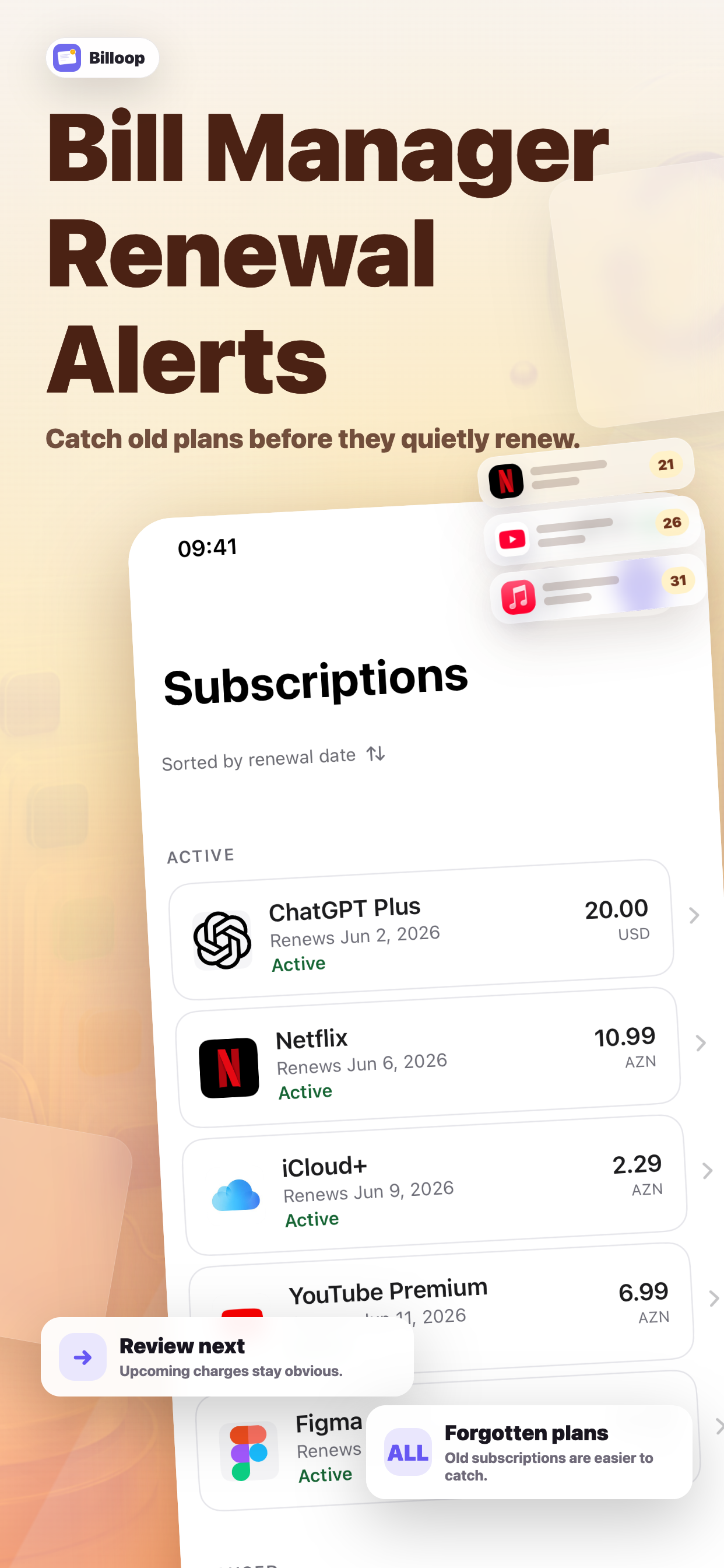 Billoop: Subscription Tracker screenshot 4