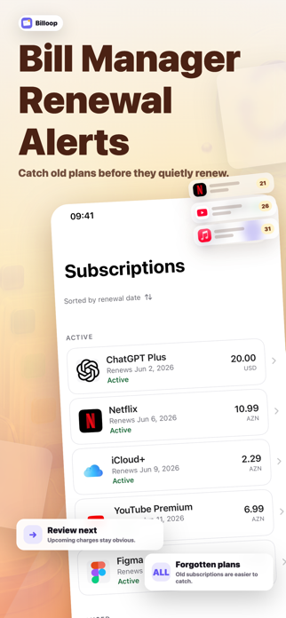 Billoop: Subscription Tracker Screenshot 4 of 6