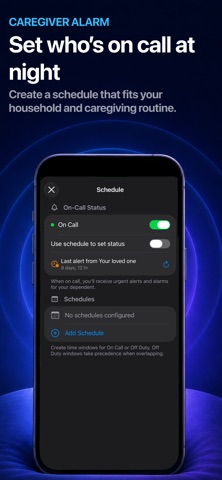 MostAwake: Caregiver Alarm iPhone screenshot