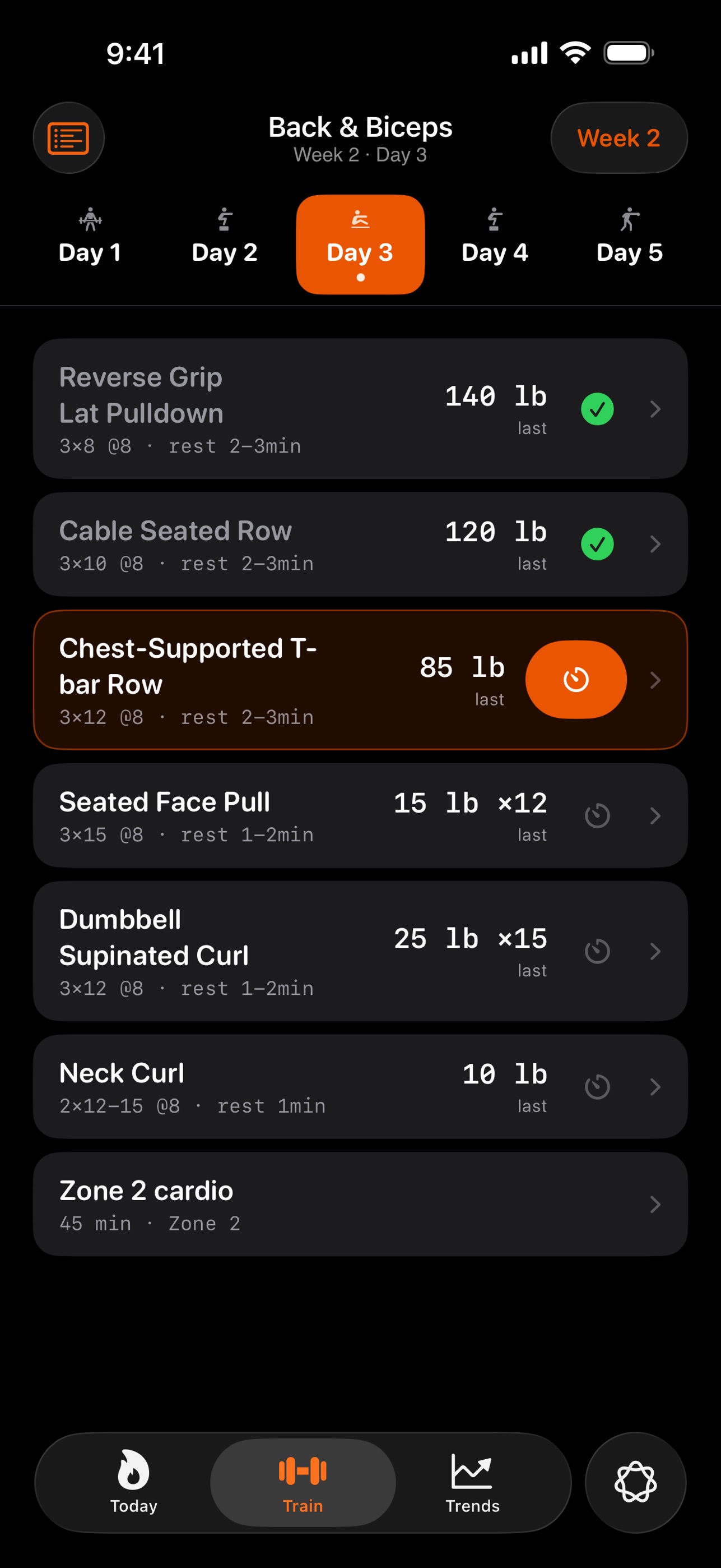 Screenshot 3 of Tally – Calorie & Lift Coach