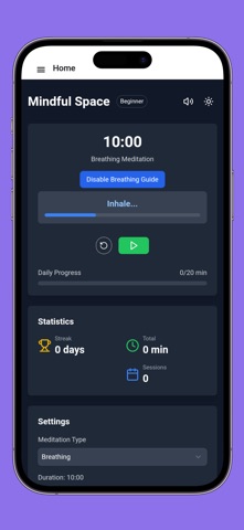 Meditation Timer: Relax Sounds Screenshot 3 of 4