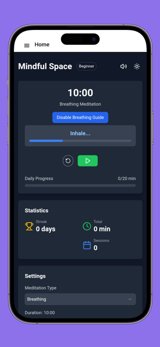 Meditation Timer: Relax Sounds Screenshot 3 of 4