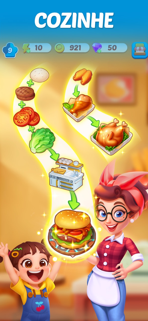 Merge Cooking® iOS Mod IPA screenshot 3 - iOS game interface