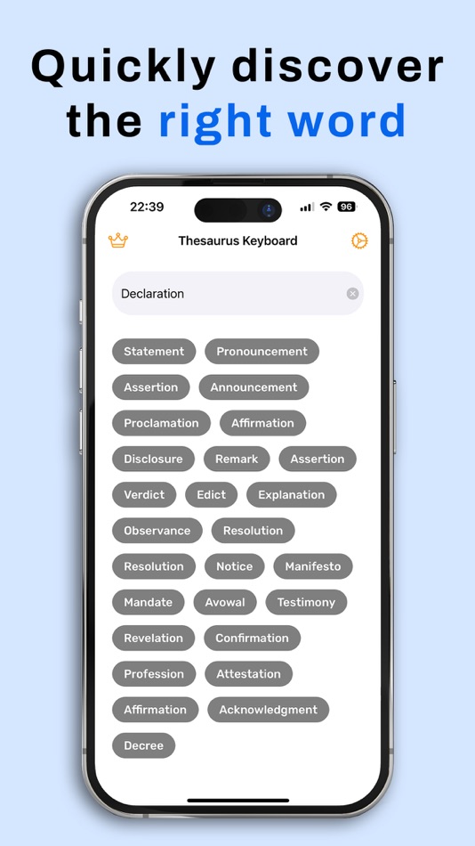 #3. Thesaurus Synonyms AI Keyboard (iOS) โดย: Burak Gomec
