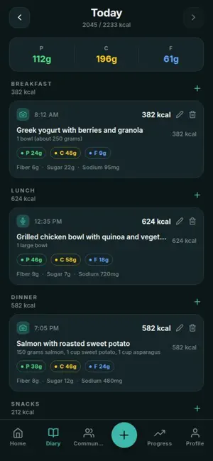 Morsel - Meal Tracking screenshot 2