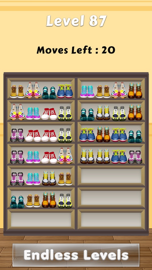 #6. Sneaker Sort Color Puzzle Game (iOS) Bởi: Vector Labs Limited