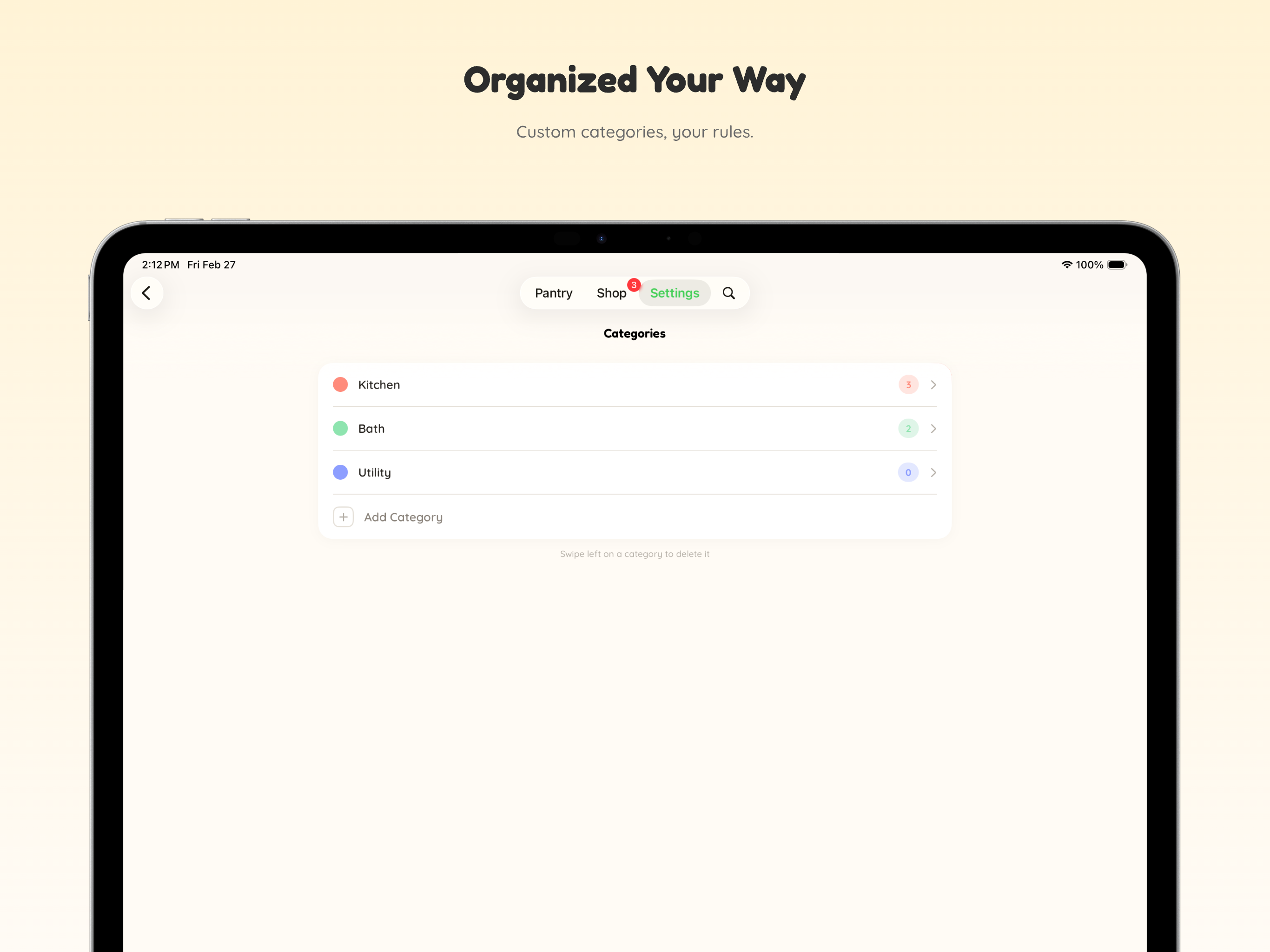 cubby: stash & track