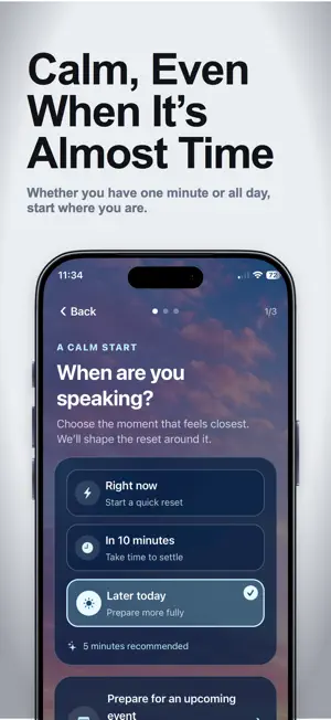 PreCalm: Public Speaking screenshot 2
