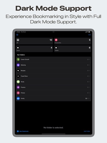 Bookmarks Safe iPad screenshot