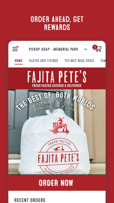 Fajita Pete’s iPhone screenshot 1 - Food & Drink app