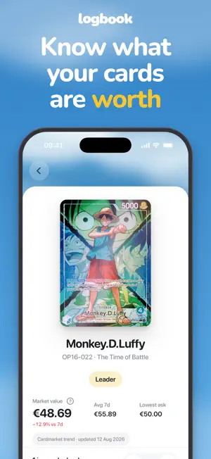 Logbook: OPTCG Card Scanner screenshot 1