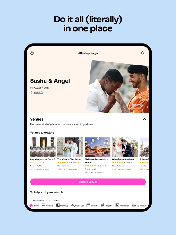 The Knot Wedding Planner iPad screenshot 9 - Lifestyle app