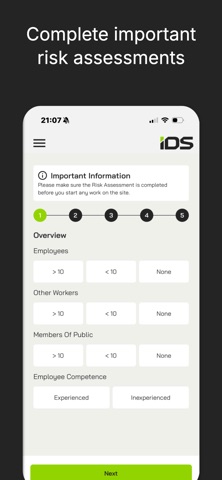 IDS Workforce iPhone screenshot
