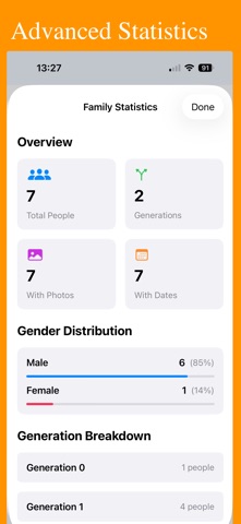 Family Lineage iPhone screenshot