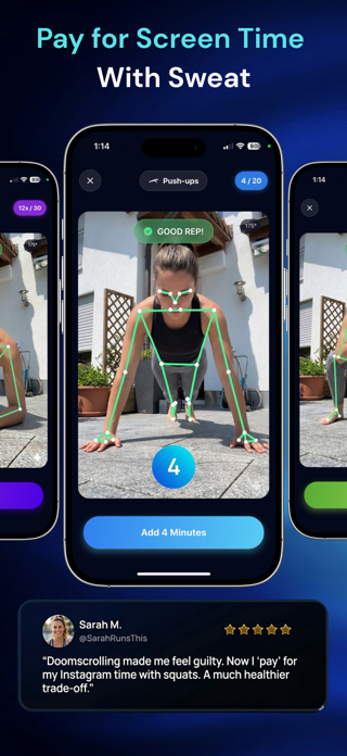 SweatPass: Earn Screen Time Screenshot 1 of 7