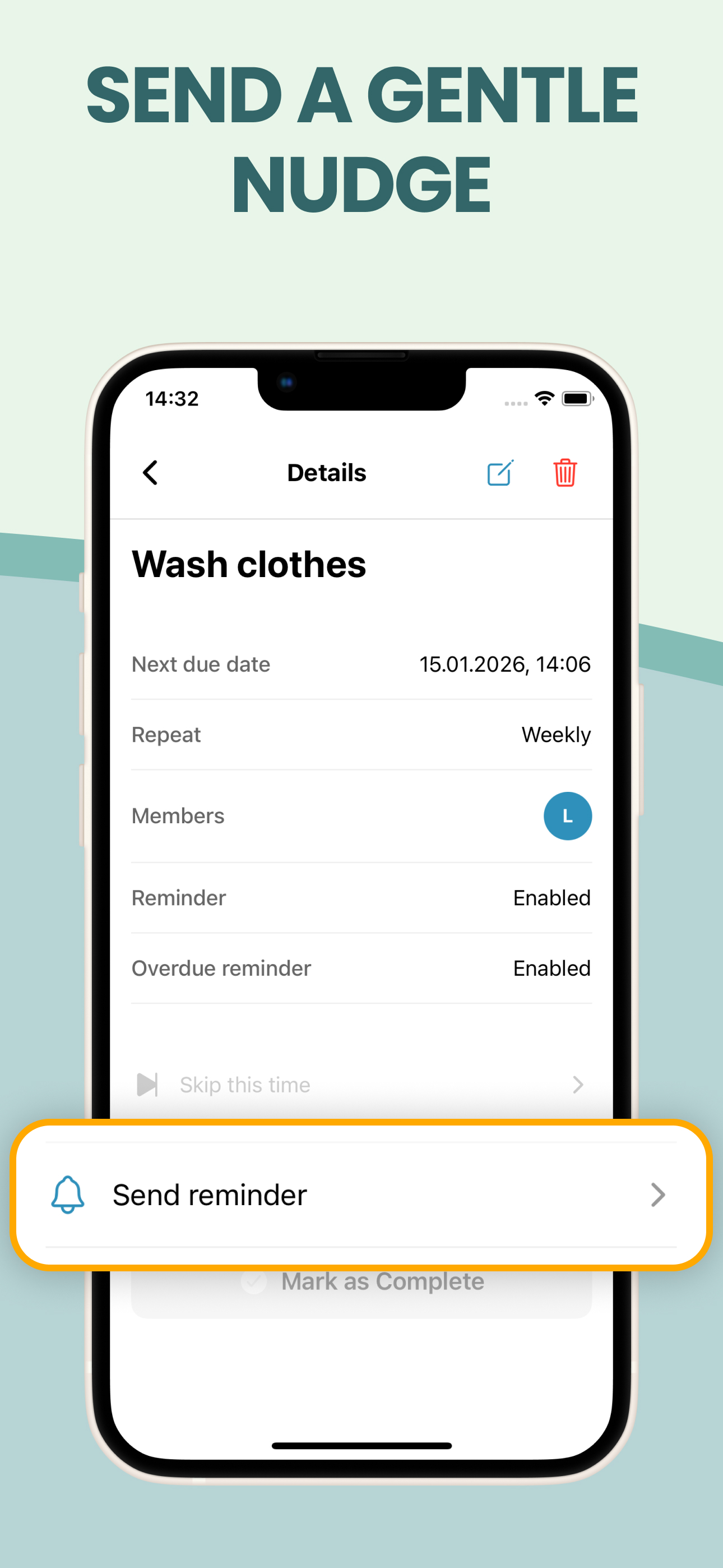 Cleaning Schedule App