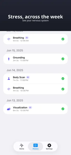 PulseCalm – HRV Stress Relief screenshot 2