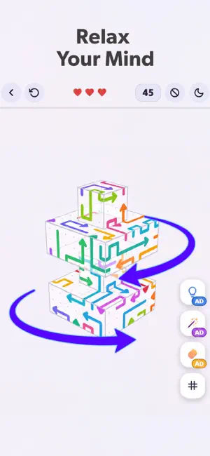 Chevron Cube 3D screenshot 3