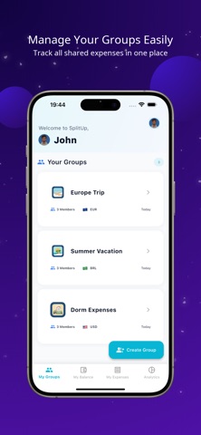 SplitUp – Split & Share Bills Screenshot 1 of 9