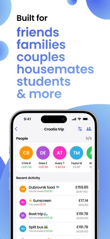 Quicksplit - Group expenses screenshot
