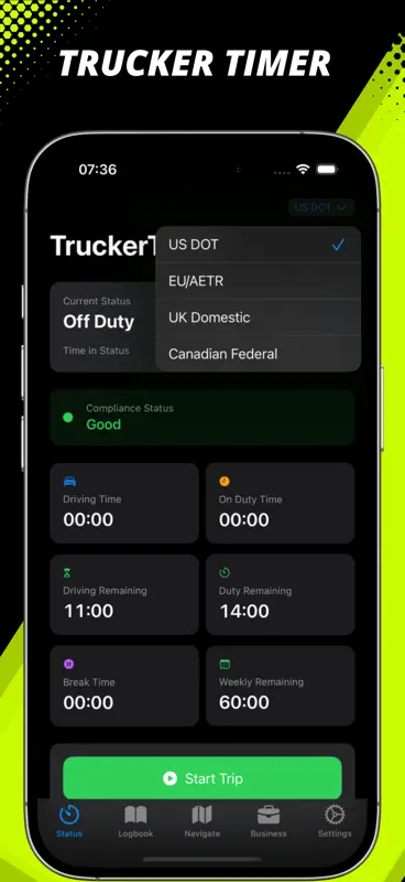 Trucker Timer: HOS Compliance screenshot 3 of 8