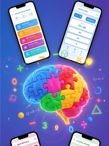 Math Brain Challenge iPad screenshot
