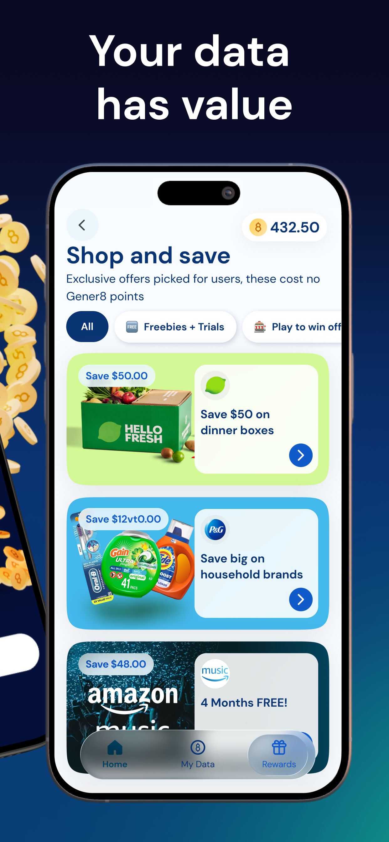 Gener8: Earn From Your Data screenshot 3