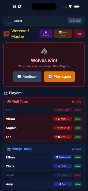 Werewolf Master - Party GM screenshot 3