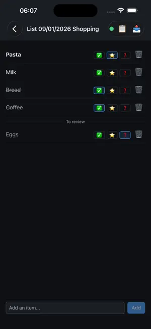 Lista condivisa screenshot 1