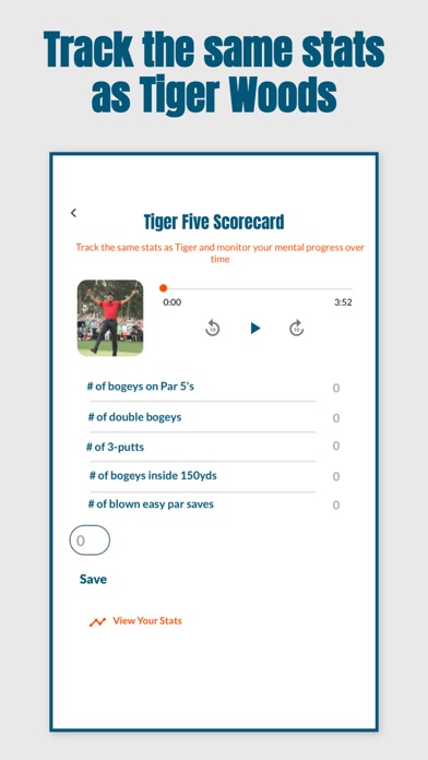 Mind Caddie, Golf Mental Game Screenshot